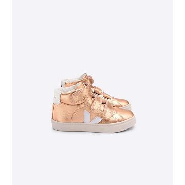 Kids' Veja ESPLAR MID CHROMEFREE High Tops Gold | SG 697KOR